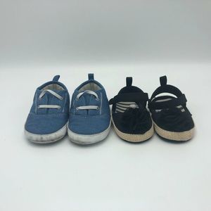 2 Pair Set of Toddler Shoes 9 to‎ 12 Months Brands